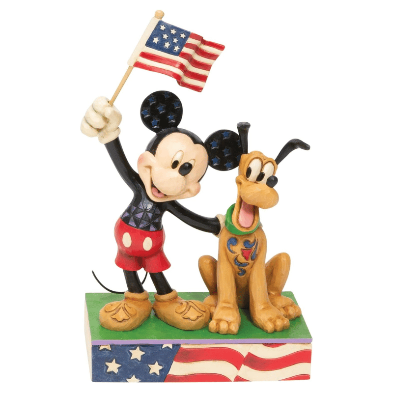 Disney Traditions Mickey Mouse & Pluto A Banner Day Figurine by Jim Shore