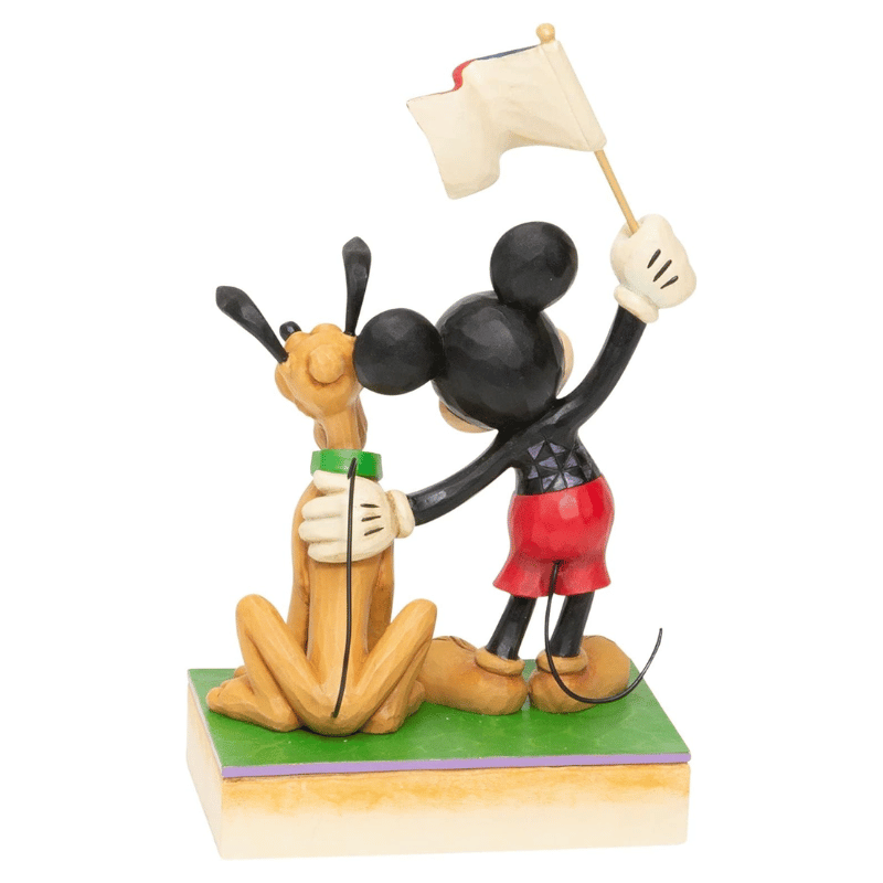 Disney Traditions Mickey Mouse & Pluto A Banner Day Figurine by Jim Shore
