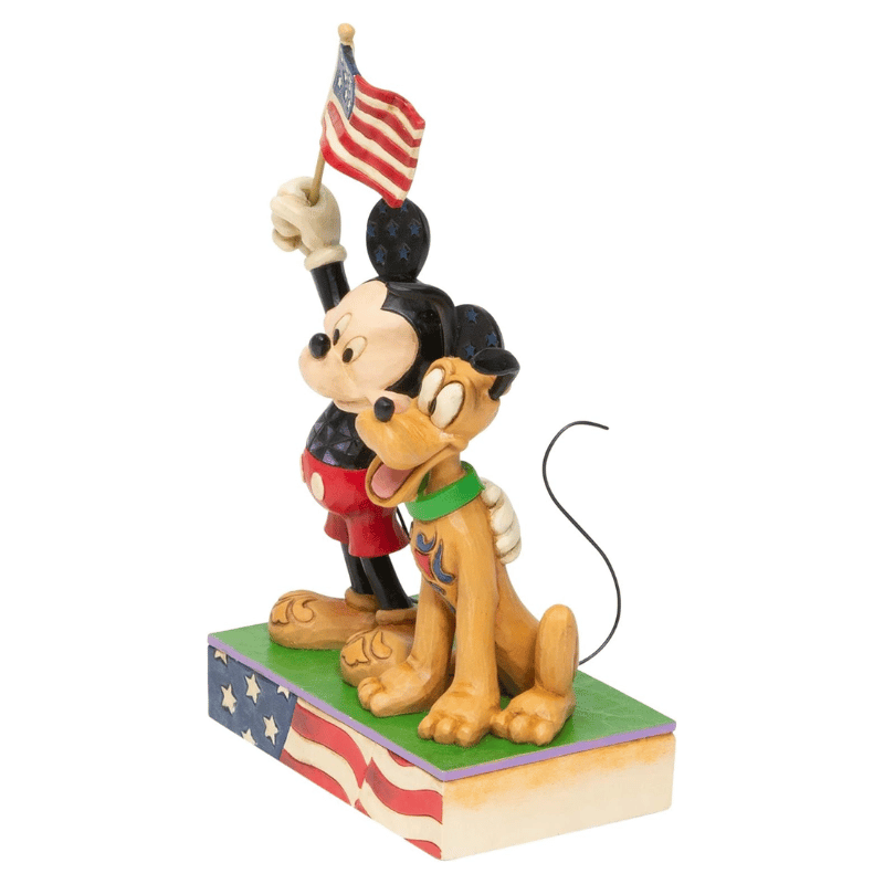 Disney Traditions Mickey Mouse & Pluto A Banner Day Figurine by Jim Shore