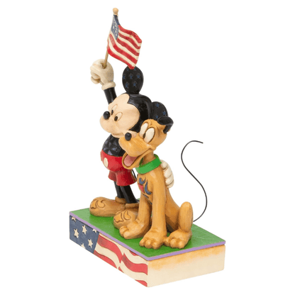 Disney Traditions Mickey Mouse & Pluto A Banner Day Figurine by Jim Shore