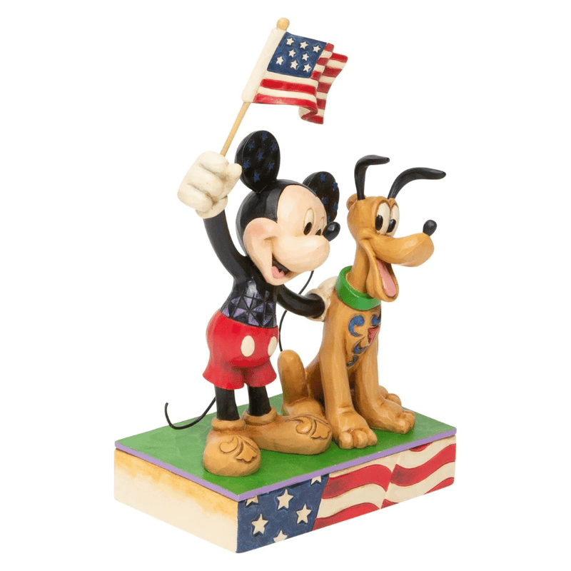 Disney Traditions Mickey Mouse & Pluto A Banner Day Figurine by Jim Shore