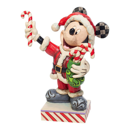 Disney Traditions Mickey Mouse with Candy Canes Figurine 6007068