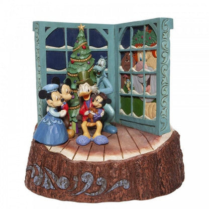 Disney Traditions Mickey's Christmas Carol Carved by Heart Mickey Mouse Christmas Figurine 6007060