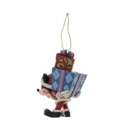 Disney Traditions Mickey With Gifts On His Back Hanging Ornament By Jim Shore 6017547