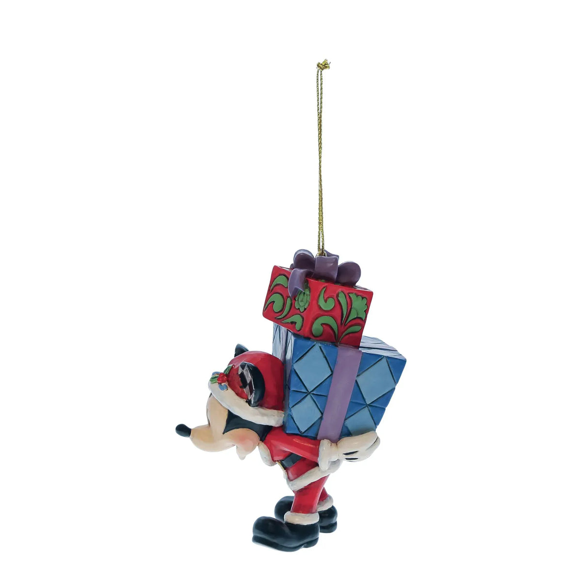 Disney Traditions Mickey With Gifts On His Back Hanging Ornament By Jim Shore 6017547