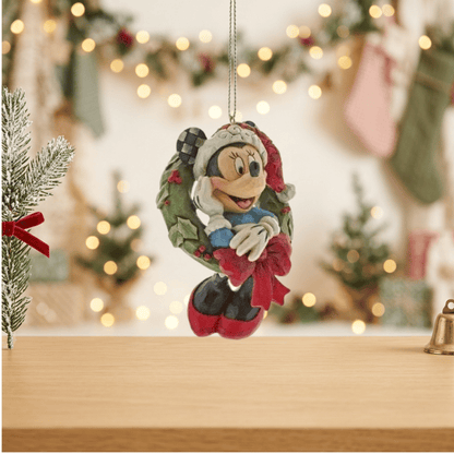 Disney Traditions Minnie Mouse Hanging Ornament Christmas Decoration