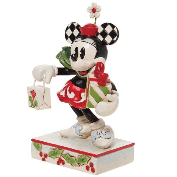 Disney Traditions Minnie with Bag and Present Figurine By Jim Shore 6010870