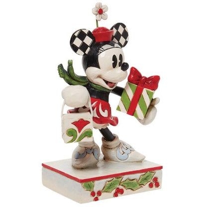 Disney Traditions Minnie with Bag and Present Figurine By Jim Shore 6010870