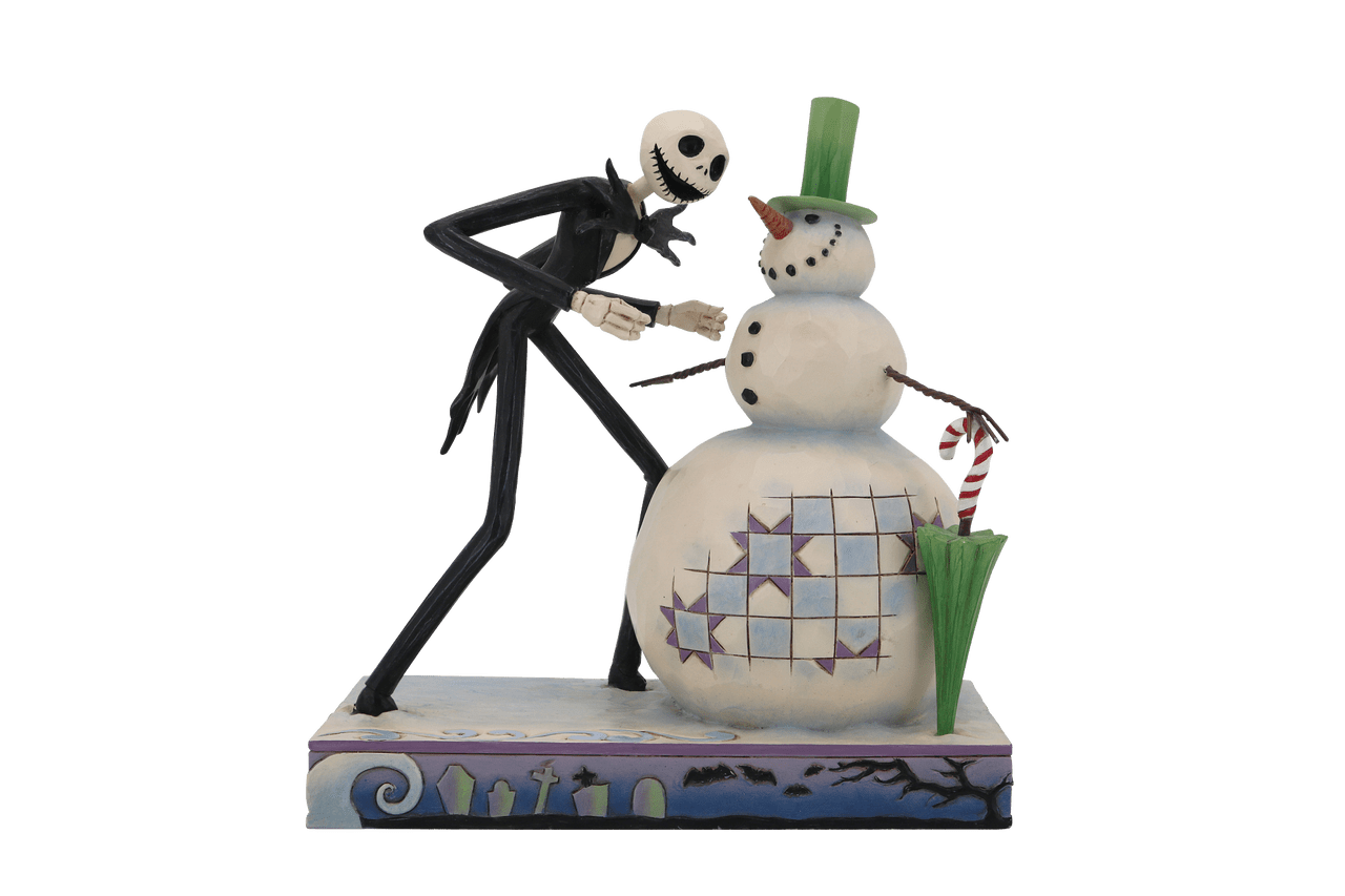 Disney Traditions Nightmare Before Christmas Jack Discovering Snowman Figurine By Jim Shore 6013056
