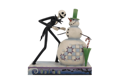 Disney Traditions Nightmare Before Christmas Jack Discovering Snowman Figurine By Jim Shore 6013056