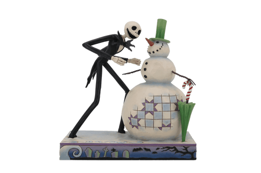 Disney Traditions Nightmare Before Christmas Jack Discovering Snowman Figurine By Jim Shore 6013056