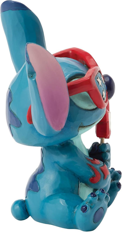 Disney Traditions Patriotic Stitch Figurine By Jim Shore