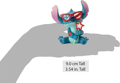 Disney Traditions Patriotic Stitch Figurine By Jim Shore