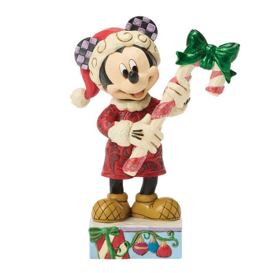 Disney Traditions Peppermint Magic (Mickey with Candy Cane) Figurine By Jim Shore 6018711