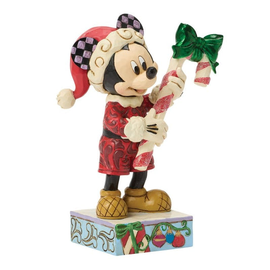 Disney Traditions Peppermint Magic (Mickey with Candy Cane) Figurine By Jim Shore 6018711