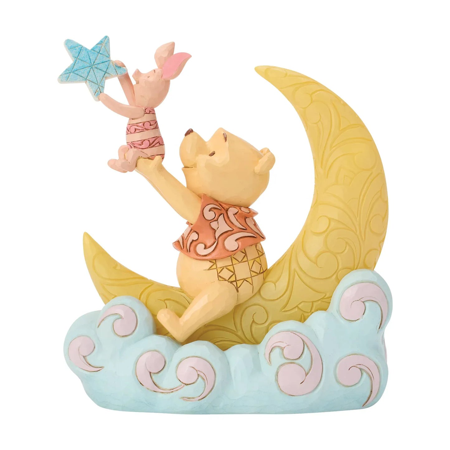 Disney Traditions Pooh and Piglet LED Moon Figurine by Jim Shore