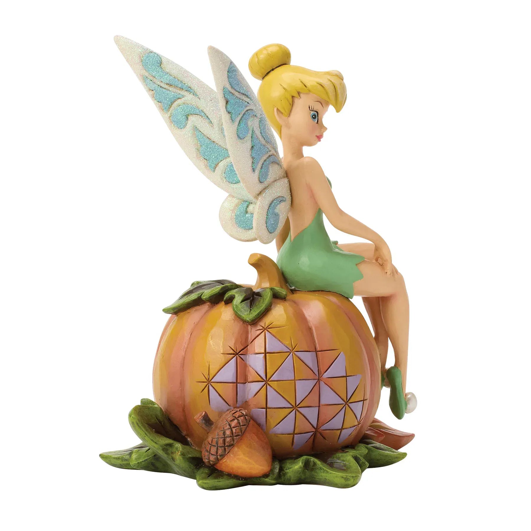 Disney Traditions Pumpkin Patch Pixie (Tinkerbell on Pumpkin) Figurine By Jim Shore 6017943