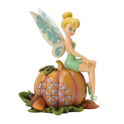 Disney Traditions Pumpkin Patch Pixie (Tinkerbell on Pumpkin) Figurine By Jim Shore 6017943