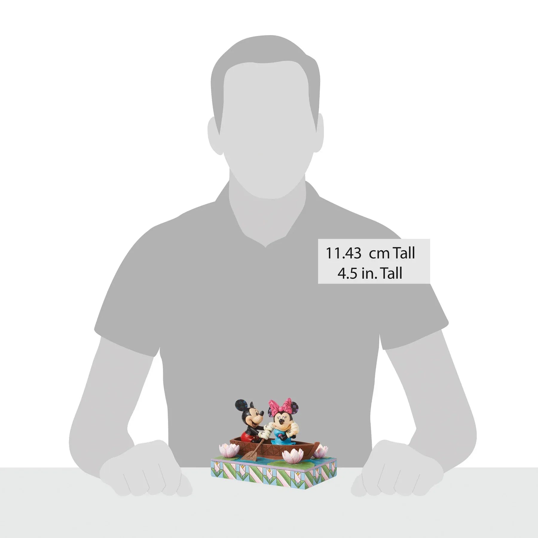 Disney Traditions Row-mance is in the Air (Mickey & Minnie in a Rowboat Light- Up Figurine) By Jim Shore 6016328