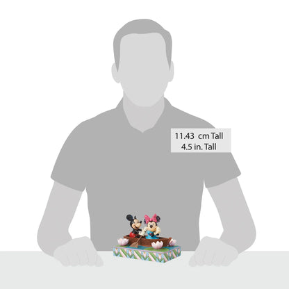 Disney Traditions Row-mance is in the Air (Mickey & Minnie in a Rowboat Light- Up Figurine) By Jim Shore 6016328