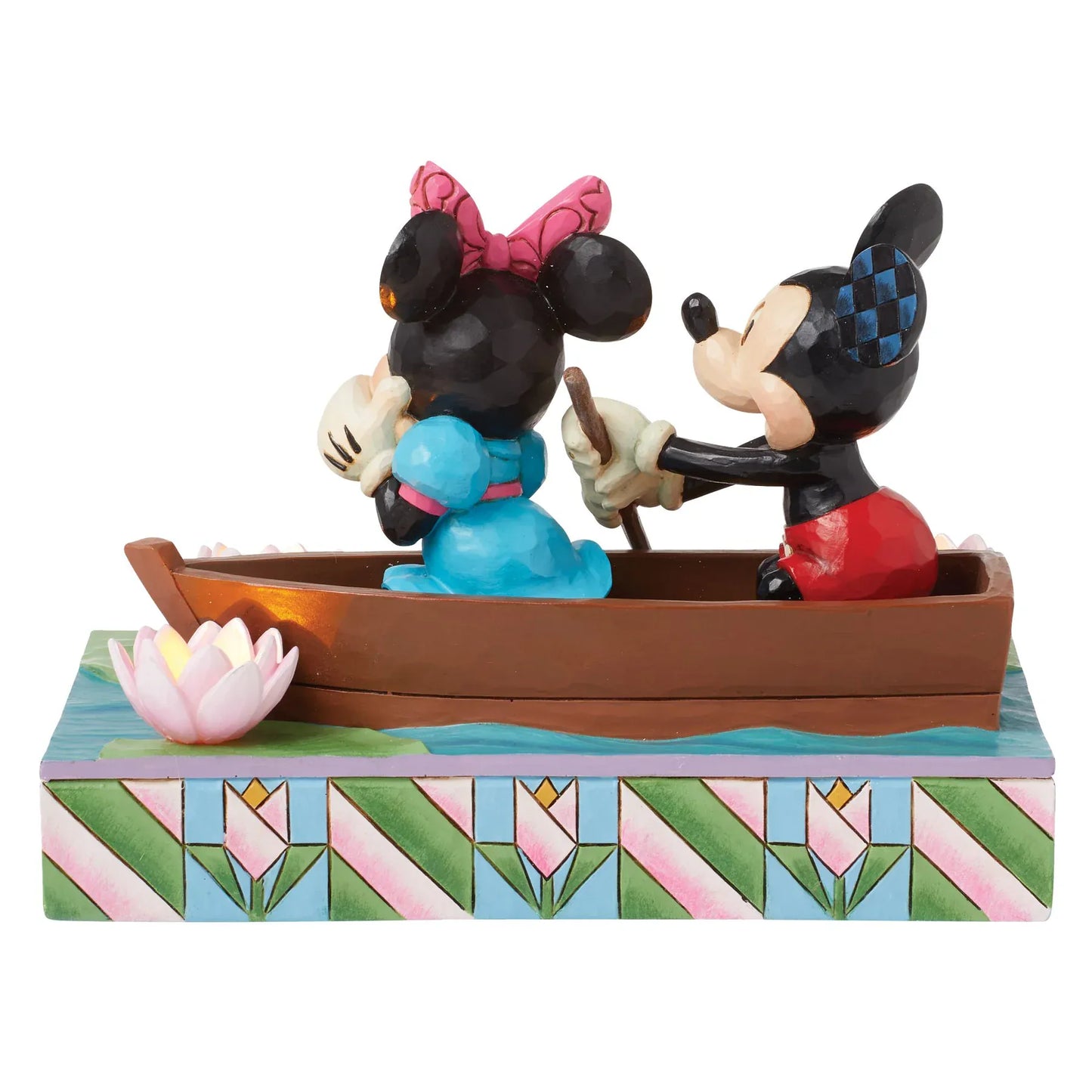 Disney Traditions Row-mance is in the Air (Mickey & Minnie in a Rowboat Light- Up Figurine) By Jim Shore 6016328