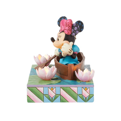 Disney Traditions Row-mance is in the Air (Mickey & Minnie in a Rowboat Light- Up Figurine) By Jim Shore 6016328