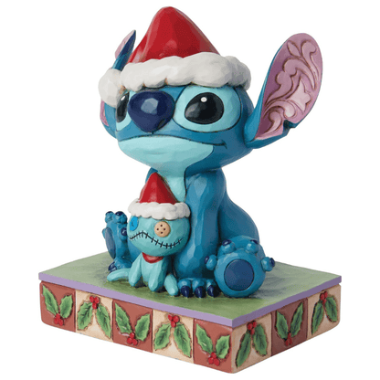 Disney Traditions Santa Stitch and Scrump Figurine by Jim Shore