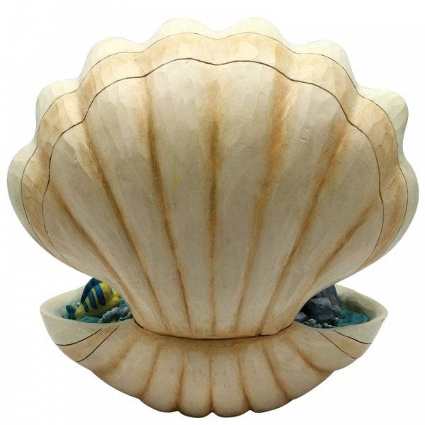 Disney Traditions Seashell Scenario - The Little Mermaid Shell Scene Figurine 6005956
