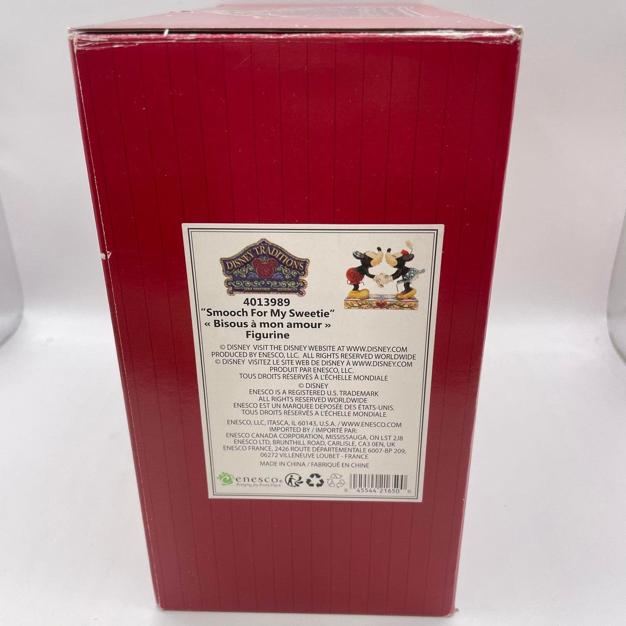 Disney Traditions Smooch For My Sweetie Mickey & Minnie Figurine Signed by Jim Shore 4013989