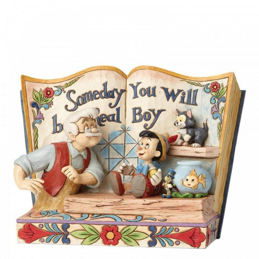 Disney Traditions Someday You Will Be A Real Boy - Storybook Pinocchio Figurine 4057957
