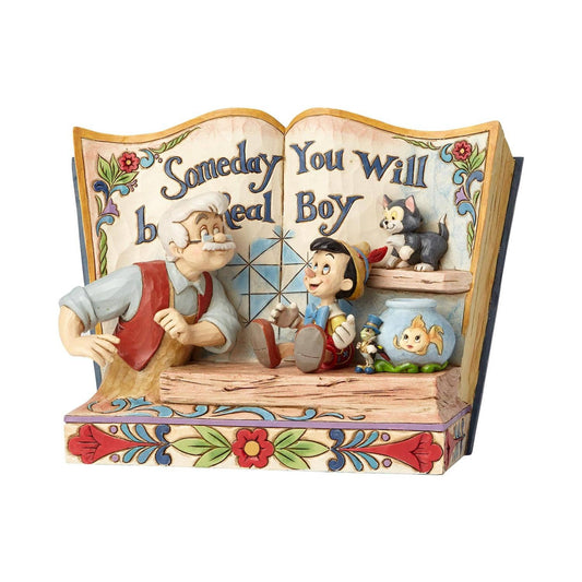 Disney Traditions Someday You Will Be A Real Boy - Storybook Pinocchio Figurine 4057957