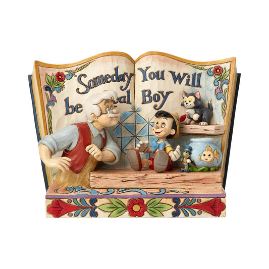 Disney Traditions Someday You Will Be A Real Boy - Storybook Pinocchio Figurine 4057957