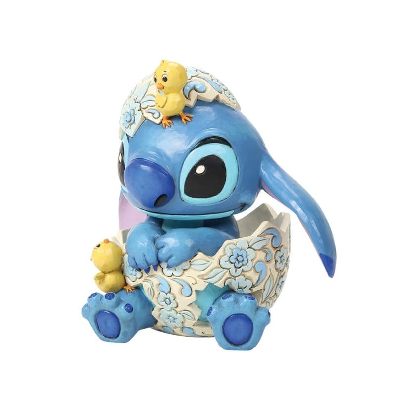 Disney Traditions Stitch Egg With Chicks Lilo & Stitch Figurine By Jim Shore