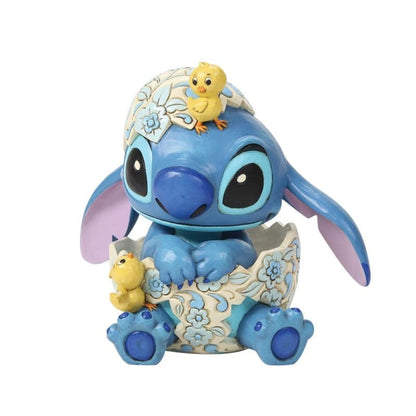 Disney Traditions Stitch Egg With Chicks Lilo & Stitch Figurine By Jim Shore