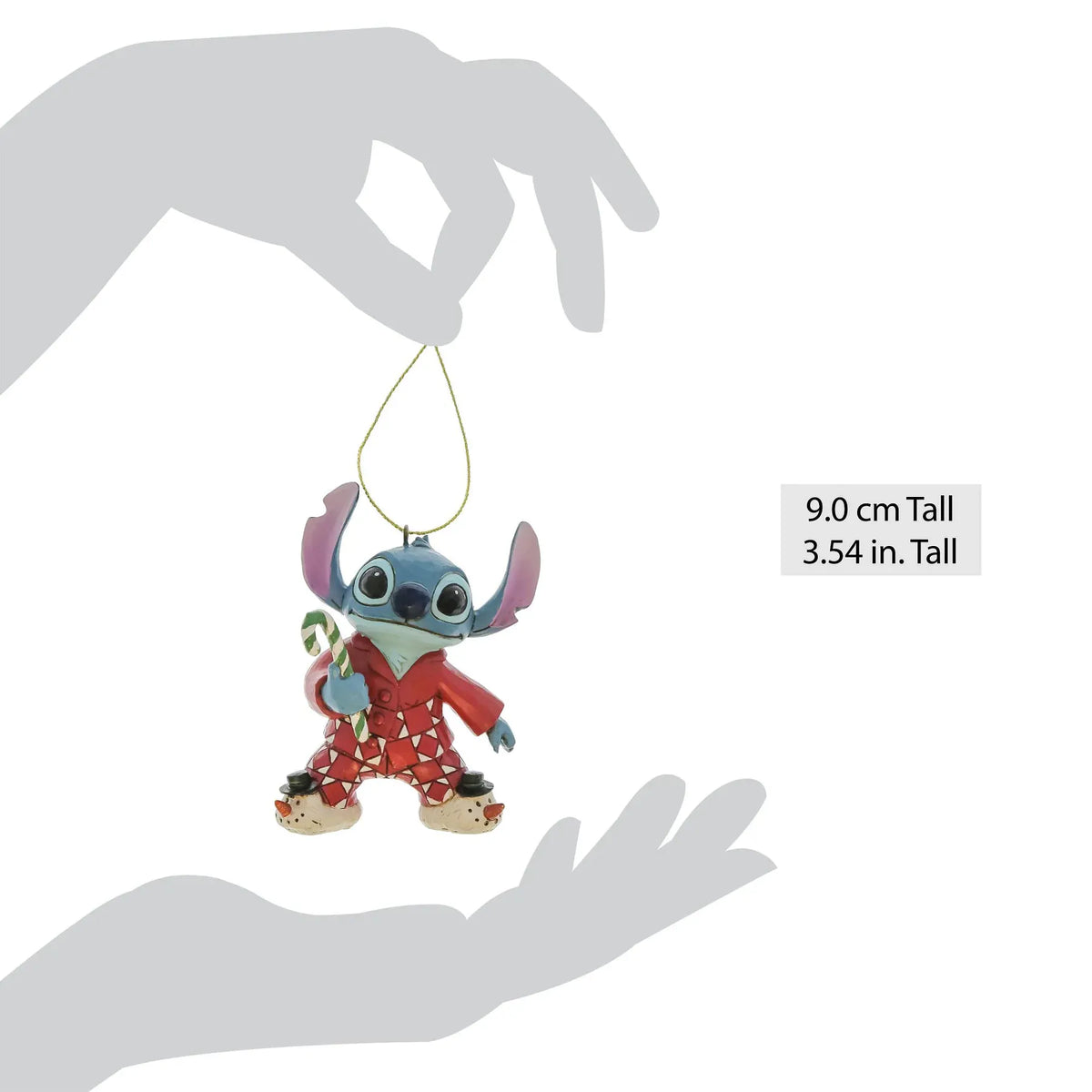 Disney Traditions Stitch In Christmas PJs Hanging Ornament By Jim Shore 6017543