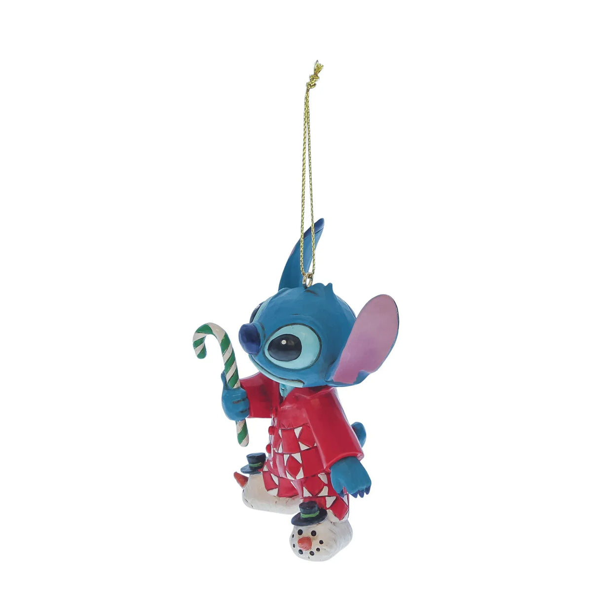 Disney Traditions Stitch In Christmas PJs Hanging Ornament By Jim Shore 6017543