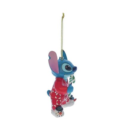Disney Traditions Stitch In Christmas PJs Hanging Ornament By Jim Shore 6017543