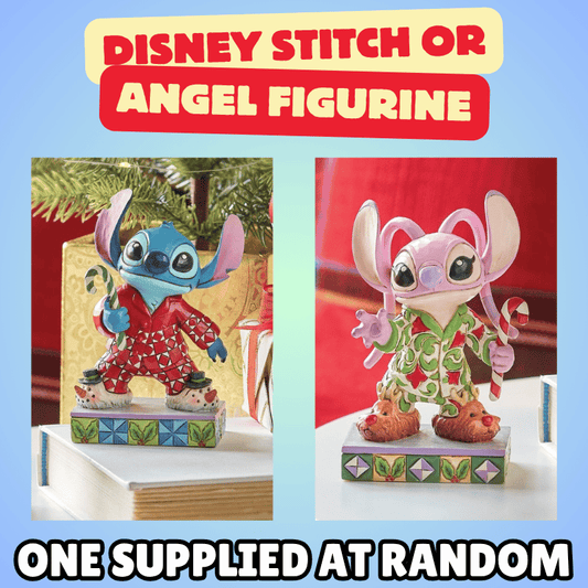 Disney Traditions Stitch or Angel Christmas Figurine ONE SUPPLIED AT RANDOM