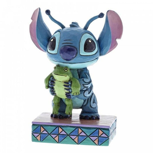 Disney Traditions Strange Life-Forms - Stitch with Frog Figurine 4059741