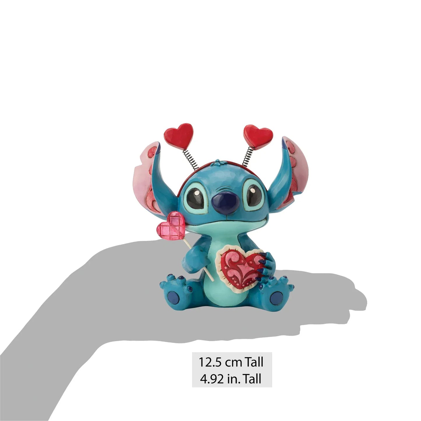 Disney Traditions Sucker For Love Stitch Valentines Figurine By Jim Shore