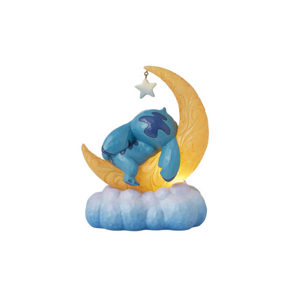 Disney Traditions Sweet Dreams (Stitch & Scrump on Light-up Moon Figurine) By Jim Shore 6016334