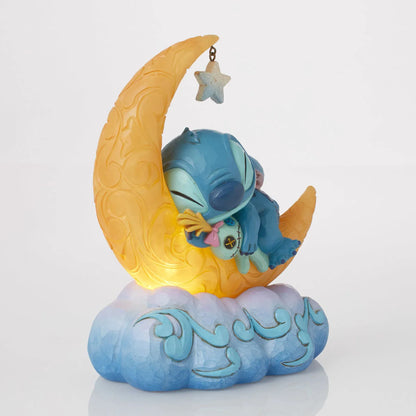 Disney Traditions Sweet Dreams (Stitch & Scrump on Light-up Moon Figurine) By Jim Shore 6016334