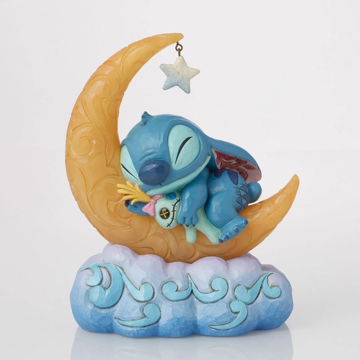 Disney Traditions Sweet Dreams (Stitch & Scrump on Light-up Moon Figurine) By Jim Shore 6016334