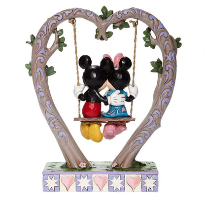 Disney Traditions Sweethearts in Swing (Mickey & Minnie on Swing) Figurine By Jim Shore 6008328