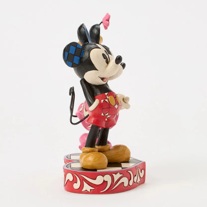 Disney Traditions Tails of True Love Mickey & Minnie Love Figurine By Jim Shore