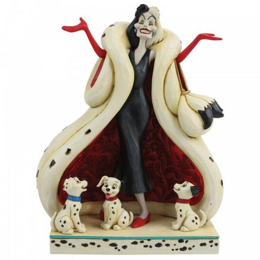 Disney Traditions The Cute and the Cruel - Cruella and Puppies Figurine 6005970