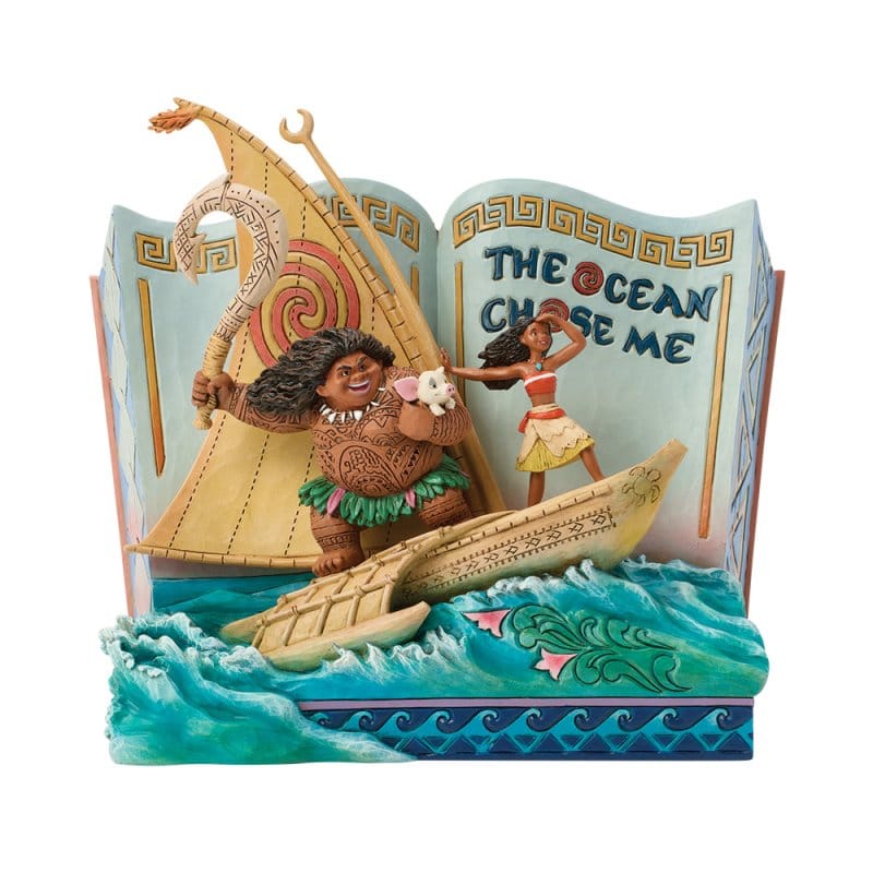 Disney Traditions The Ocean Chose Me (Moana Storybook) Figurine by Jim Shore