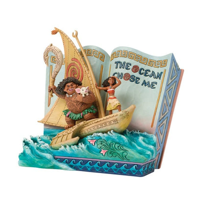 Disney Traditions The Ocean Chose Me (Moana Storybook) Figurine by Jim Shore