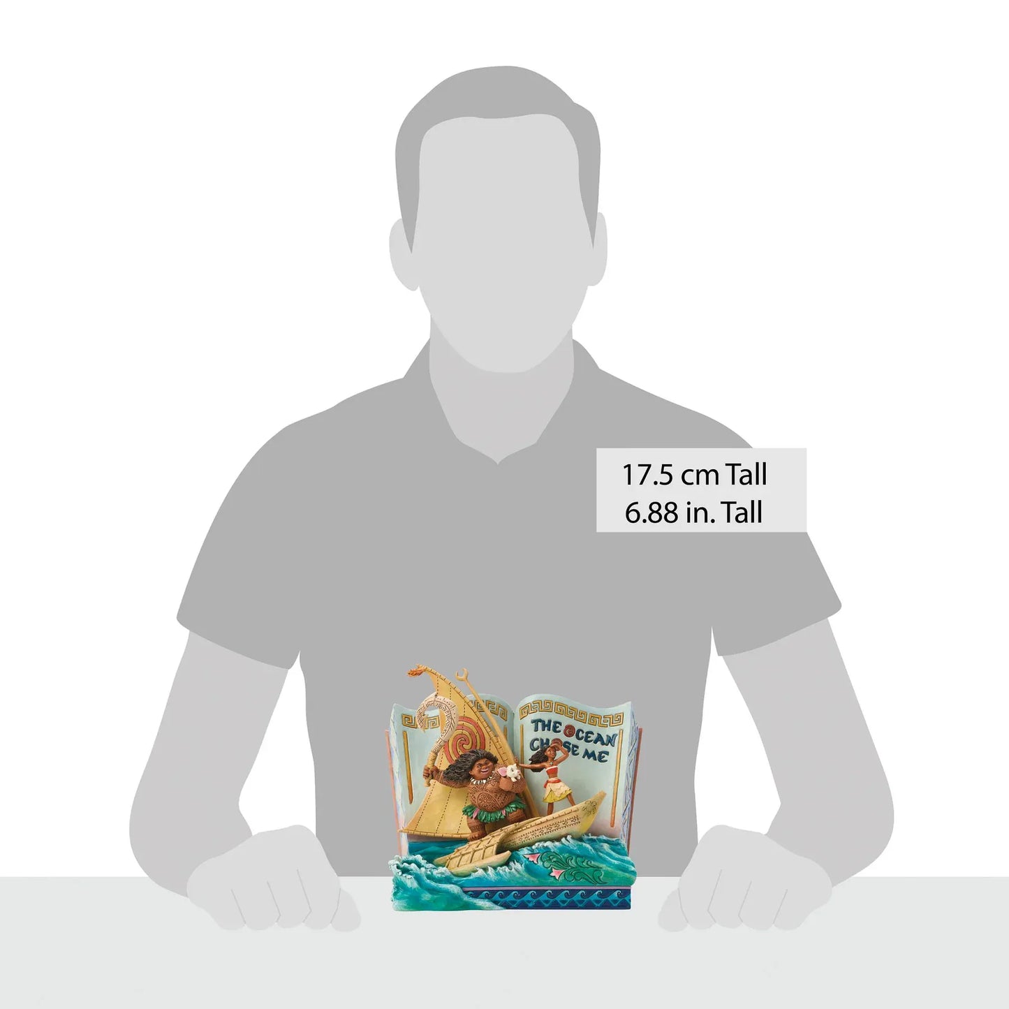 Disney Traditions The Ocean Chose Me (Moana Storybook) Figurine by Jim Shore