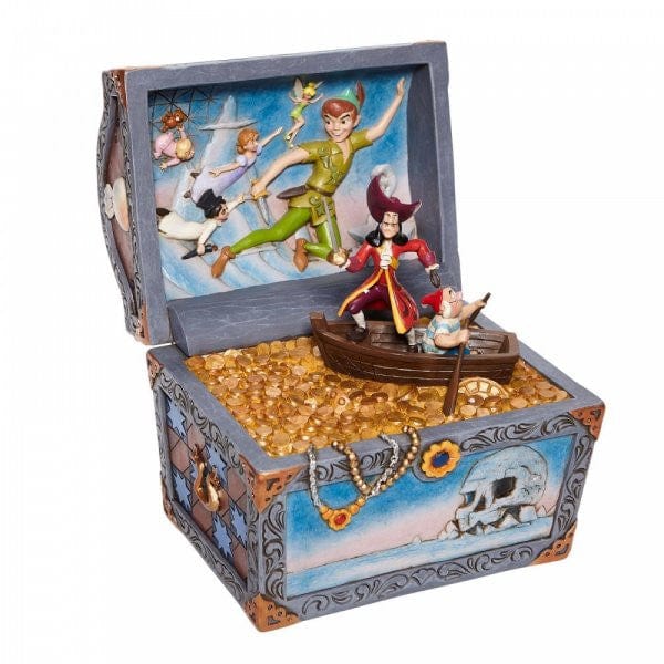 Disney Traditions Treasure strewn Tableau - Peter Pan Flying Scene Figurine 6008063